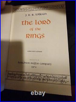 J. R. R. Tolkien The Lord of the Rings Red Leather HMCO collectors edition