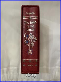 J. R. R. Tolkien The Lord of the Rings Red Leather HMCO collectors edition (Rare)