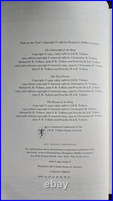 J. R. R. Tolkien The Lord of the Rings Red Leather HMO collectors edition