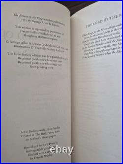 J. R. R. Tolkien The Lord of the Rings, The Hobbit, The Silmarillion Folio Soc