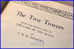 J. R. R. Tolkien Two Towers First Edition 4th Impression 1956 Lord of the Rings