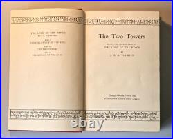 J. R. R. Tolkien Two Towers First Edition 4th Impression 1956 Lord of the Rings