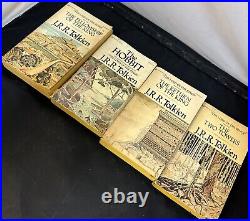 J. R. R Tolkien Vintage 1973 4-Book Set Hobbit And The Lord Of The Rings