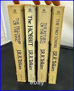 J. R. R Tolkien Vintage 1973 4-Book Set Hobbit And The Lord Of The Rings