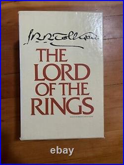 JRR TOLKIEN LORD OF THE RINGS Trilogy Box Set 1965 Revised 2nd Edition 1978