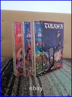 JRR TOLKIEN Lord Of The Rings 3 PB Box Set Ballantine Books 1972 EXCELLENT