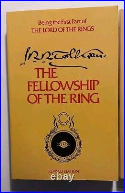 JRR TOLKIEN THE LORD OF THE RINGS Trilogy Set 1978 Revised 2nd Edition 1st Print