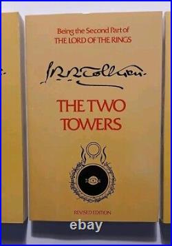 JRR TOLKIEN THE LORD OF THE RINGS Trilogy Set 1978 Revised 2nd Edition 1st Print