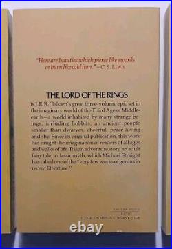 JRR TOLKIEN THE LORD OF THE RINGS Trilogy Set 1978 Revised 2nd Edition 1st Print