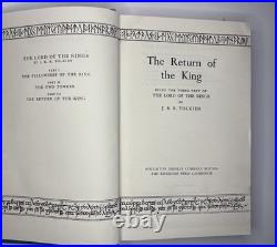 JRR Tolkien Complete Set 1st U. S. Edition 15th & 11th Printing Map No DJ