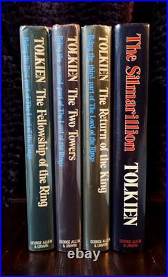 JRR Tolkien Lord Of The Rings 2nd Ed. HC 1970s The Silmarillion 1st Ed HC