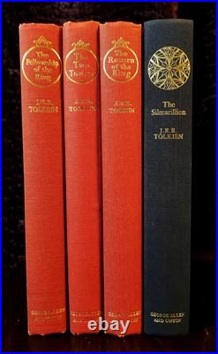 JRR Tolkien Lord Of The Rings 2nd Ed. HC 1970s The Silmarillion 1st Ed HC