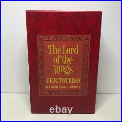 JRR Tolkien Lord Of The Rings RED BOX Set 1965 RARE 2nd Ed. Hardcover with Maps