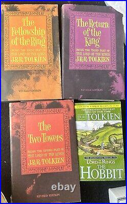 JRR Tolkien Lord Of The Rings RED BOX Set 1965 RARE 2nd Ed. Hardcover with Maps