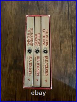 JRR Tolkien Lord Of The Rings Trilogy Box Set 1978 1st Printing Books Rare