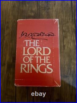 JRR Tolkien Lord Of The Rings Trilogy Box Set 1978 1st Printing Books Rare
