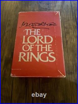 JRR Tolkien Lord Of The Rings Trilogy Box Set 1978 1st Printing Books Rare