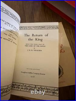 JRR Tolkien Lord Of The Rings Trilogy Box Set 1978 1st Printing Books Rare