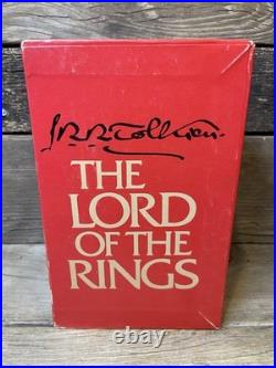 JRR Tolkien Lord Of The Rings Trilogy Box Set 1978 Revised 2nd Edition Books