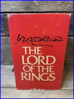 JRR Tolkien Lord Of The Rings Trilogy Box Set 1978 Revised 2nd Edition Books