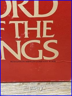 JRR Tolkien Lord Of The Rings Trilogy Box Set 1978 Revised 2nd Edition Books