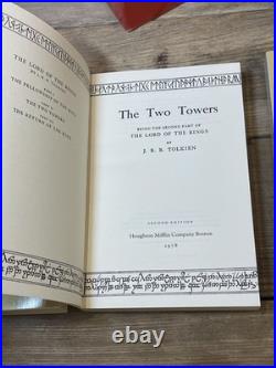 JRR Tolkien Lord Of The Rings Trilogy Box Set 1978 Revised 2nd Edition Books