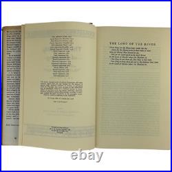 JRR Tolkien Lord Of The Rings Trilogy Revised 2nd Edition 5th Impression 1970