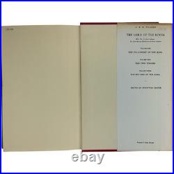 JRR Tolkien Lord Of The Rings Trilogy Revised 2nd Edition 5th Impression 1970