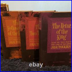JRR Tolkien Lord of the Rings Box Set 70s Trade 2nd Ed 14th Prt+ Alan Lee Hobbit