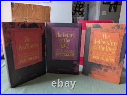 JRR Tolkien Lord of the Rings Box Set 70s Trade 2nd Ed 14th Prt+ Alan Lee Hobbit