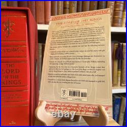 JRR Tolkien Lord of the Rings Deluxe HC Illust. Red Slipcase Boxed Ed Gorgeous