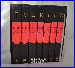 JRR Tolkien Lord of the Rings Millennium Edition, 7 vol boxset 1999, hb F/VG