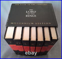 JRR Tolkien Lord of the Rings Millennium Edition, 7 vol boxset 1999, hb F/VG