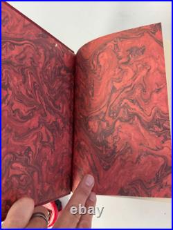JRR Tolkien Lord of the Rings Red Leather HMCO Collector's Edition Book Map