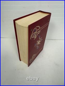 JRR Tolkien Lord of the Rings Red Leather HMCO Collector's Edition Book Map