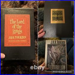 JRR Tolkien Set Of 5 Books Lord Of The Rings The Hobbit The Silmarillion