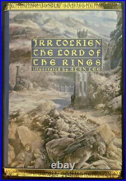 JRR Tolkien The Lord Of The Rings Illustrated By Alan Lee Hardcover DJ 1st Ed