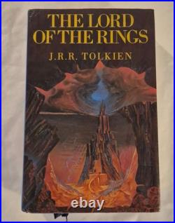 JRR Tolkien, The Lord of the Rings, First 3-1 Unwin Harback, 1988