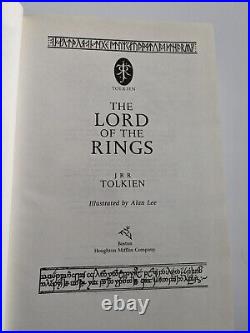 JRR Tolkien The Lord of the Rings Hardcover Published by Houghton Mifflin 1991