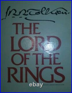 JRR Tolkien The Lord of the Rings Trilogy 1 3 Box Set 1965 Revised HC Maps