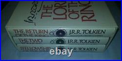 JRR Tolkien The Lord of the Rings Trilogy 1 3 Box Set 1965 Revised HC Maps