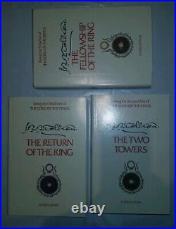 JRR Tolkien The Lord of the Rings Trilogy 1 3 Box Set 1965 Revised HC Maps