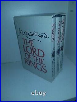 JRR Tolkien The Lord of the Rings Trilogy 1 3 Box Set 1965 Revised HC Maps