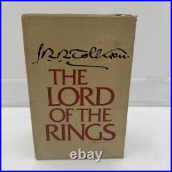 LORD OF THE RINGS Box Set Books 1978 2nd Edition J. R. R. TOLKIEN Rare With MAPS