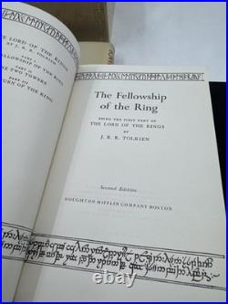 LORD OF THE RINGS Box Set Books 1978 2nd Edition J. R. R. TOLKIEN Rare With MAPS