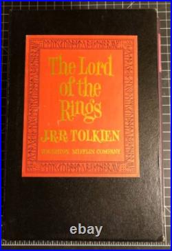 LORD OF THE RINGS J. R. R TOLKIEN BOX SET HOUGHTON MIFFLIN 2ND REVISED ED 3rd PRT
