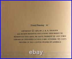 LORD OF THE RINGS J. R. R TOLKIEN BOX SET HOUGHTON MIFFLIN 2ND REVISED ED 3rd PRT