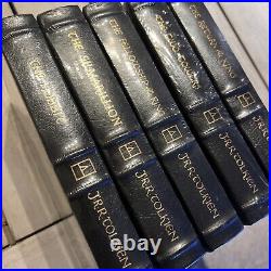 LORD OF THE RINGS J. R. R. Tolkien Easton Press 5 Volume Leather Set NEW SEALED