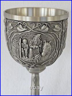 LORD OF THE RINGS LOTR Tolkien NLP 7 Solid Pewter Goblet At the Shire