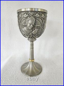 LORD OF THE RINGS LOTR Tolkien NLP 7 Solid Pewter Goblet At the Shire